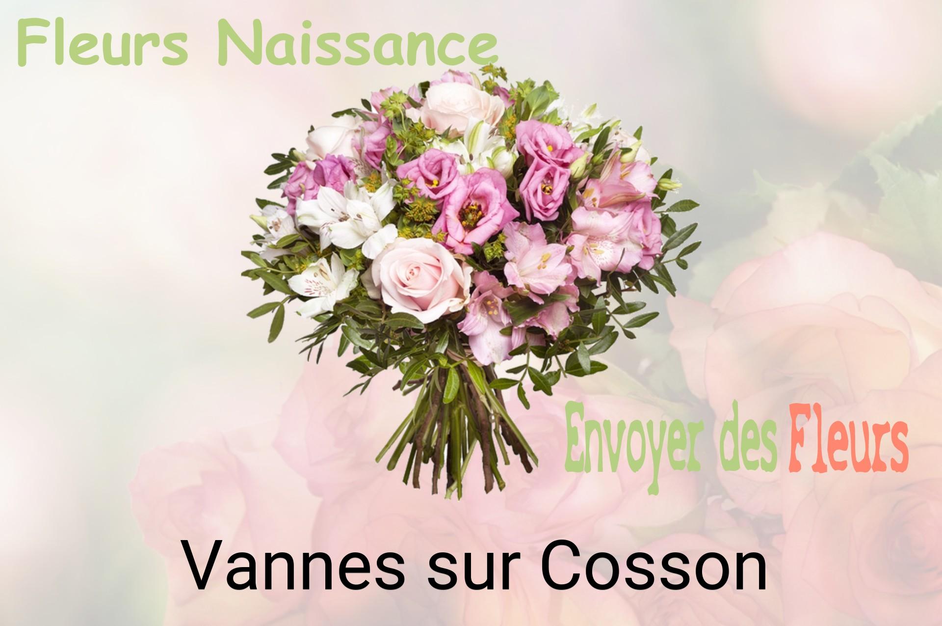 Bouquet de fleurs de naissance livré à Vannes-sur-Cosson
